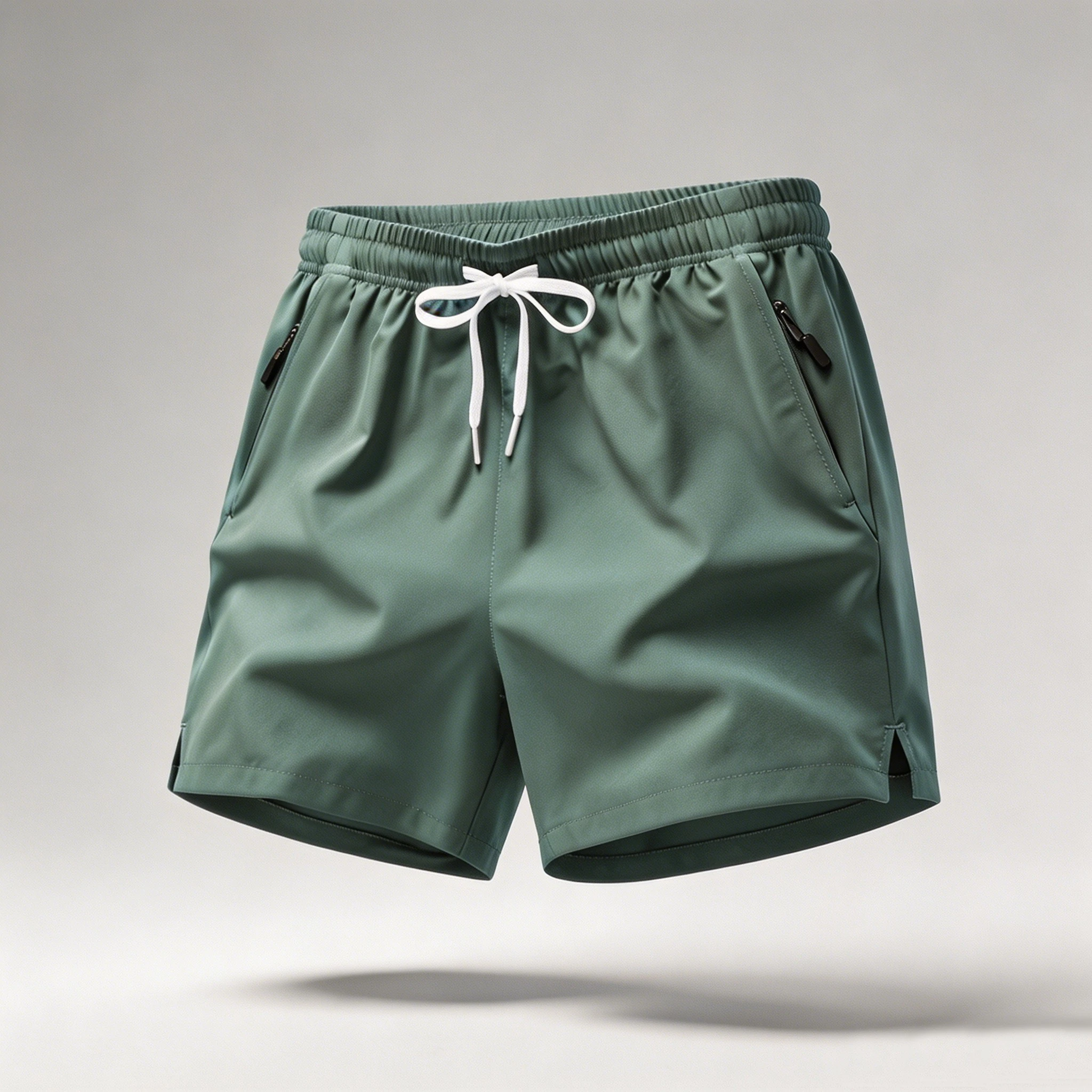 Herren Schnelltrocknende Laufshorts mit Kordelzug und Reißverschlusstaschen - Ideal für Sportliche Workouts und Fitnessterrassen – Detail 3