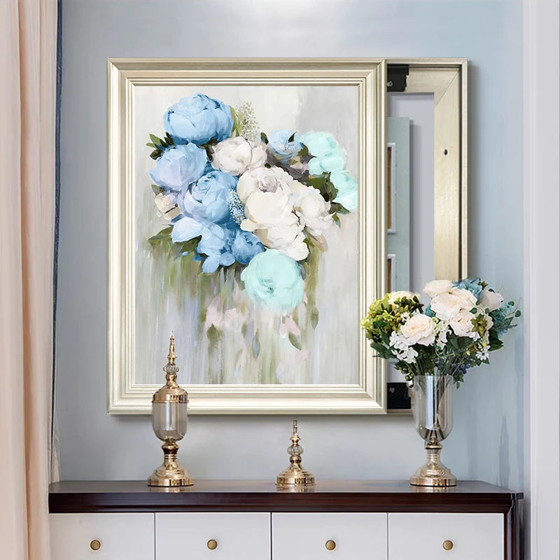 

Monet meter box decorative painting modern vertical meter box blocking hanging painting restaurant distribution box European