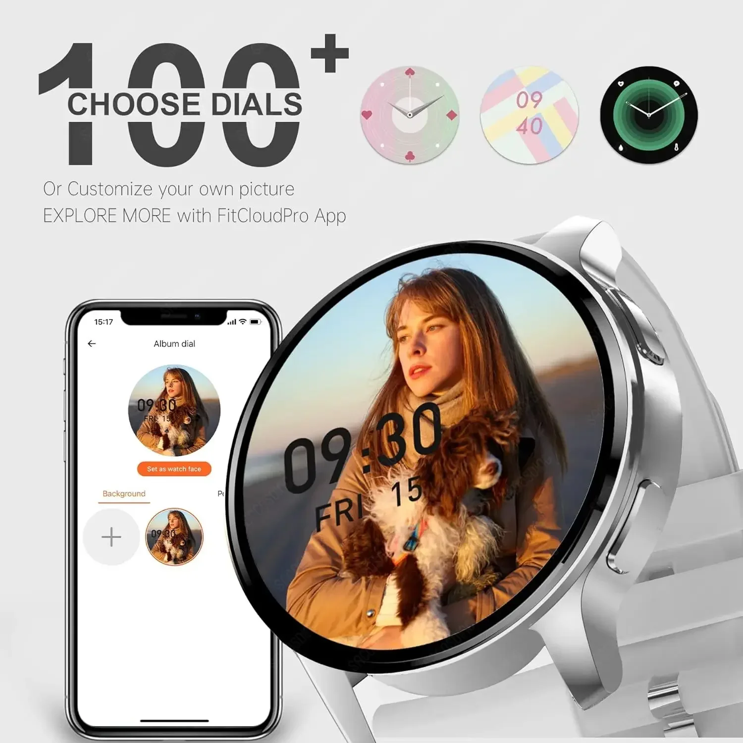 Montre intelligente étanche pour homme et femme, appel Bluetooth, tracker d'activité, moniteur de sommeil, tension artérielle, Android