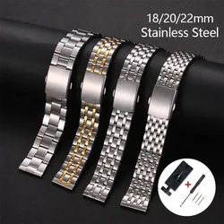 Stainless Steel Bracelet for Rolex Universal Replacement Watchband for Seiko 18 20 22mm Smartwatch Wristband Strap Accessories