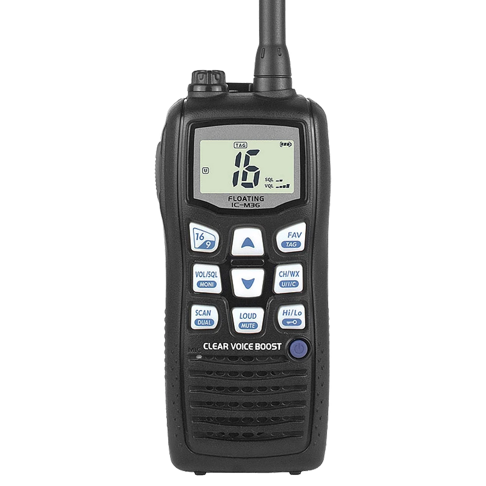 Portable Marine Communication Radio High Power Long Range Floating Walkie Talkie IC M36 Waterproof Vhf Marine Radio