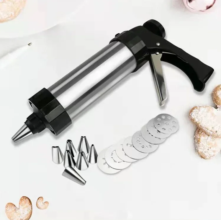 Cookie Press Maker Kit Cookie Press Making Gun Biscuits Cake Mold Biscuit Gun Cookie Press Maker Machine Dessert Decoration Tool