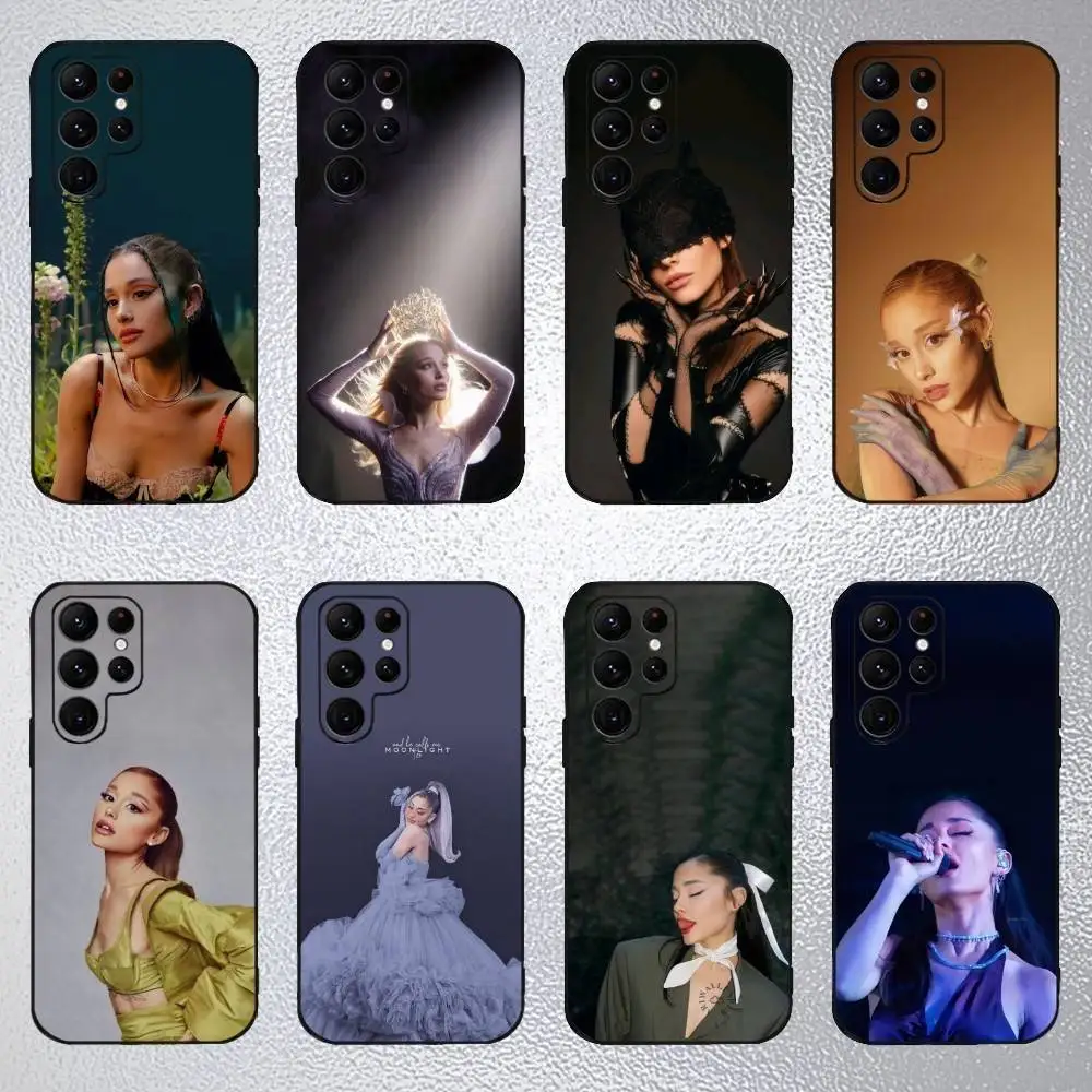 

Ariana Singer Grande Yes Phone Case For Samsung S25,S24,S23,S22,S21,S20,Plus,Fe,Lite,Others Black Cover