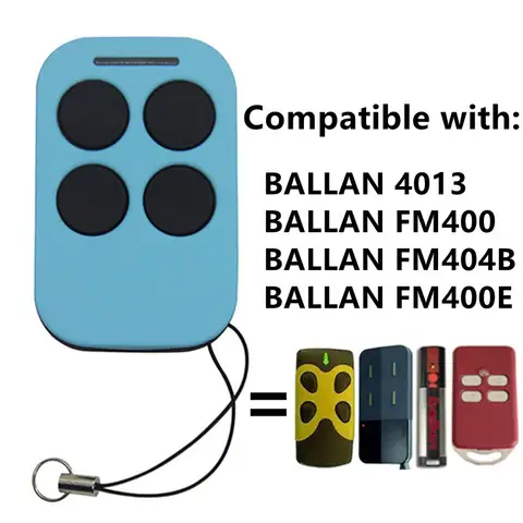 BALLAN 4013 FM400 FM404B FM400E 차고 원격 제어 433.92MHz BALLAN 원격 제어 게이트, 차고 문 오프너 키