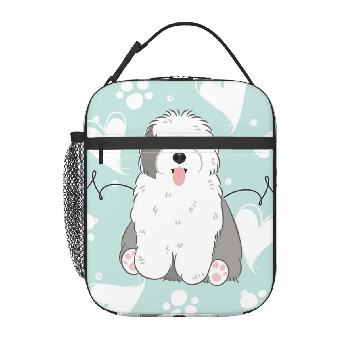 

Изолированная сумка для обеда «Старая английская овчарка» для женщин и детей, портативные коробки для еды, термосумка для обеда