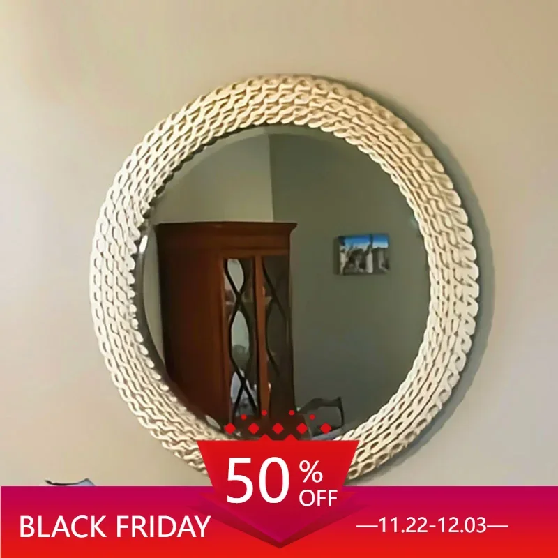 Shower Mirror Vintage Bathroom Based Mirror Outdoor Living Room Handicraft N Makeup Espelhos De Paredes Home Decorations GY50DM