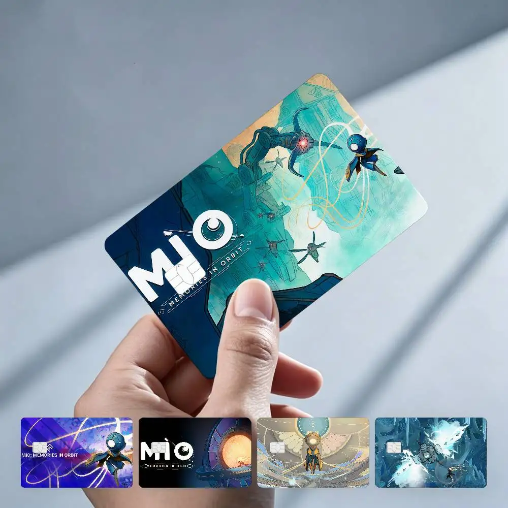 Mio Memories in Orbit Game 4PCS!Trendy & Cool Business-Style Bank Card Sticker — Suitable for Debit Card Decoration