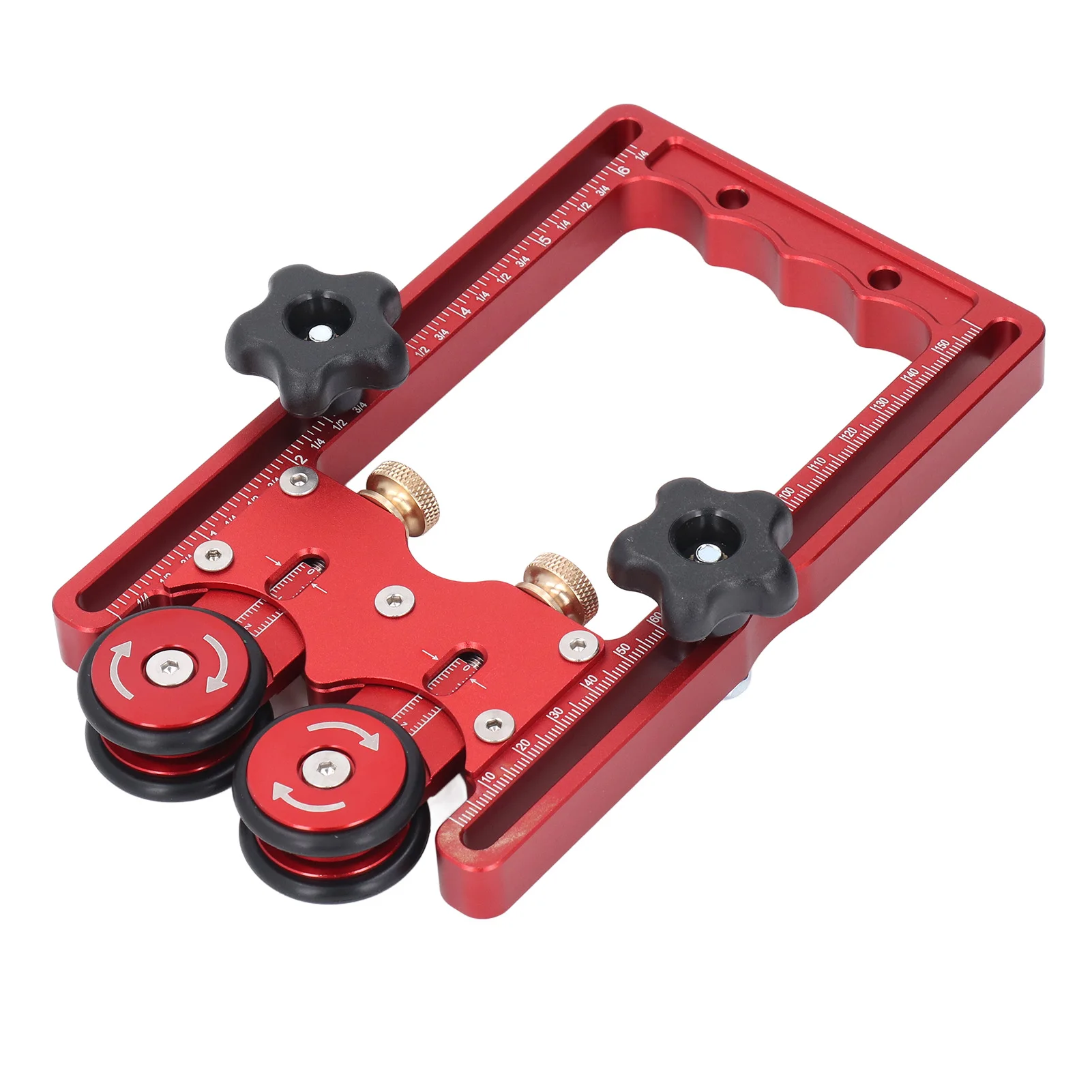 Table Saw Feeding  Roller Double Wheel Rust Prevention 160mm Rail Table Saw Stock Roller Aluminum Alloy for Circular Saws