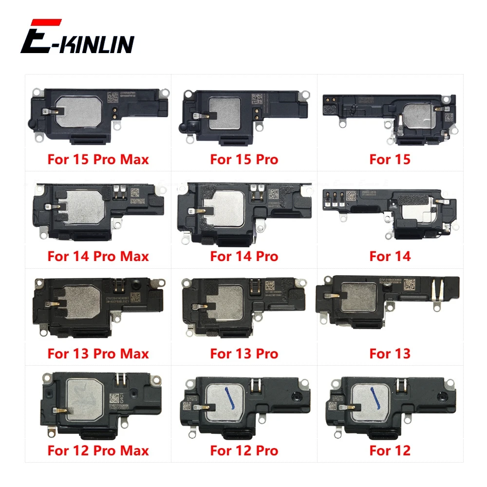 Loudspeaker Loud Speaker For iPhone 12 mini 13 14 15 Plus Pro Max Buzzer Ringer Replacement Spare Parts