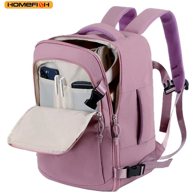 HOMEFISH Business Casual Travel Commuting Men's Backpack Large Capacity Computer Bag Leisure Bookbag Shoulder Bag