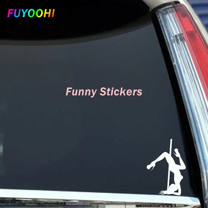 FUYOOHI Fashion Sticker Sexy Girl Pole Dance Style Car Sticker PVC Cartoon Auto Accessories Decoration Waterproof Decals