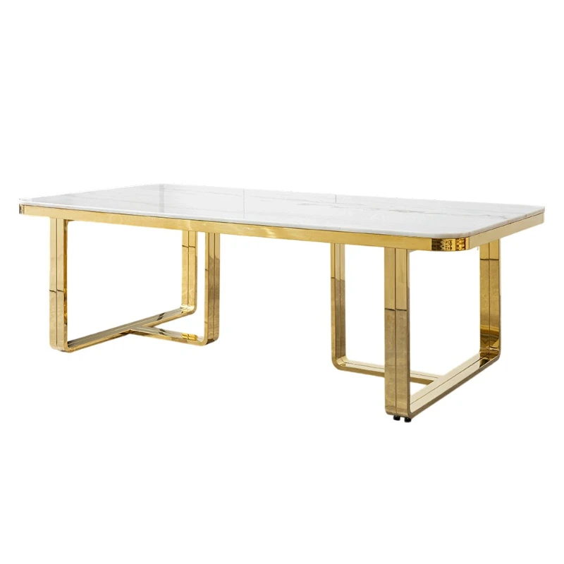 

Light luxury marble dining table Modern simple dining table Home Italian high-end sense Home dining table and chairs