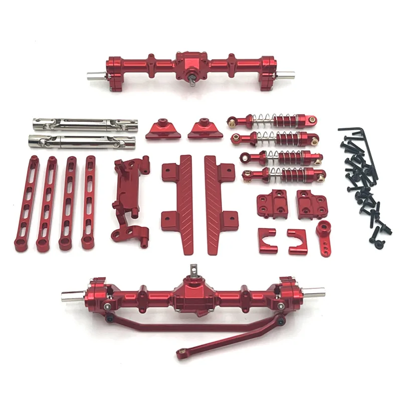 Metal Upgraded Front and Rear Suspension Parts Package For MN Model 1/12 MN82 LC79 RC Car Parts