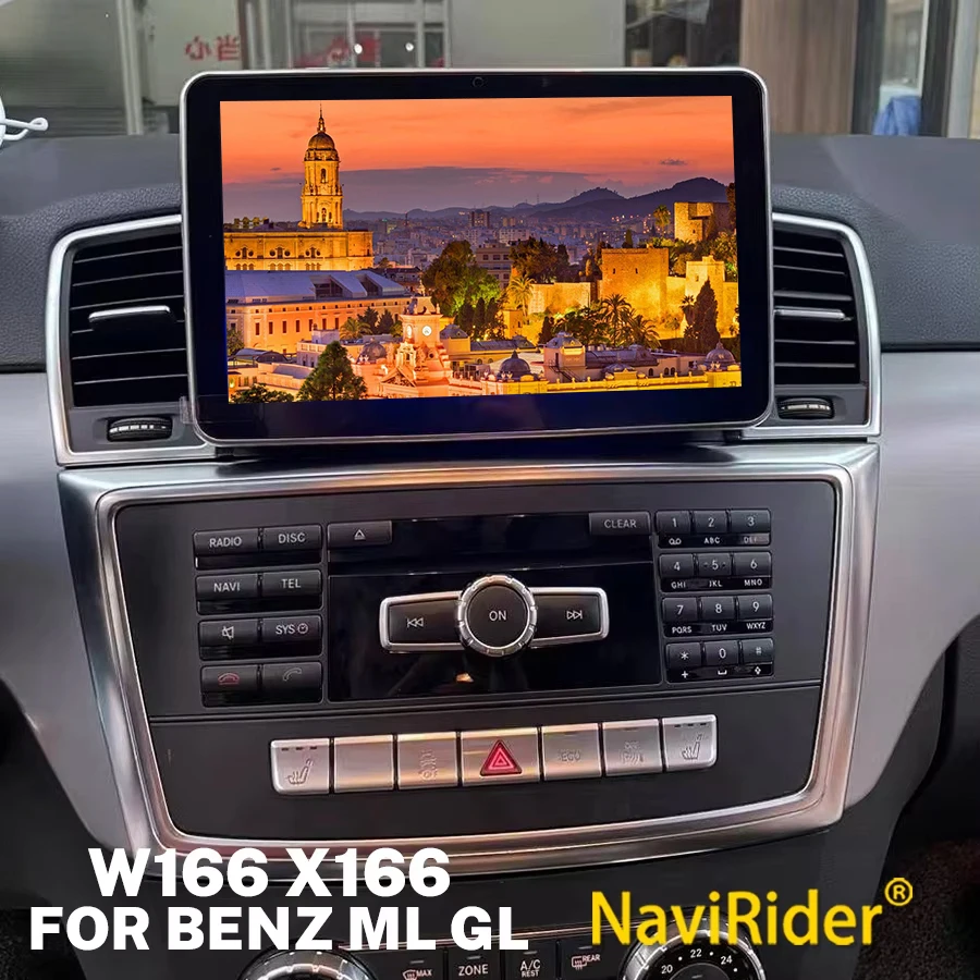 For Benz ML W166 ML320 ML350 ML400 ML500 2013-2015 Carplay Multimedia Video Player Head Unit Wifi Android 14 Radio 2Din Recorder