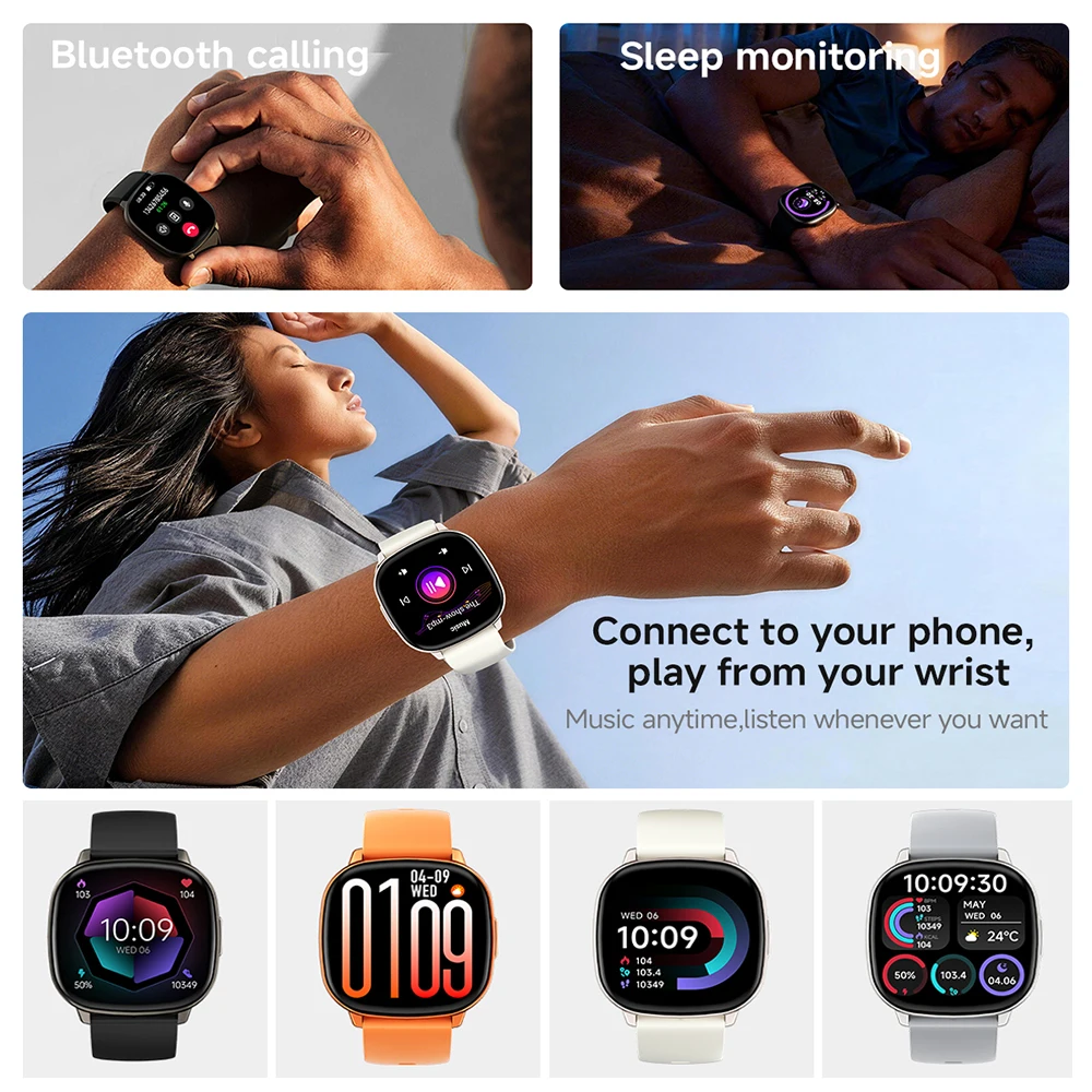 2026 New 1.73 Inch Ultrathin design 5.5mm Smart Watch Men Flashlight GPS Tracking BT Call NFC Heart Rate Sports Women Smartwatch - view 4