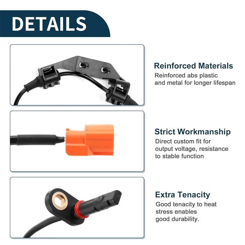 Датчик скорости заднего левого колеса ABS для CR-V CRV RD5 2001-2006, автозапчасти 57475-S9A-013 57475S9A013 ALS1029 5S7607