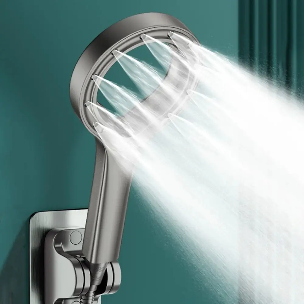 Creative Hollow Shower Nozzle Single Mode High Pressure Shower ABS Handheld Big Panel Booster Mixer Bathroom Accessories