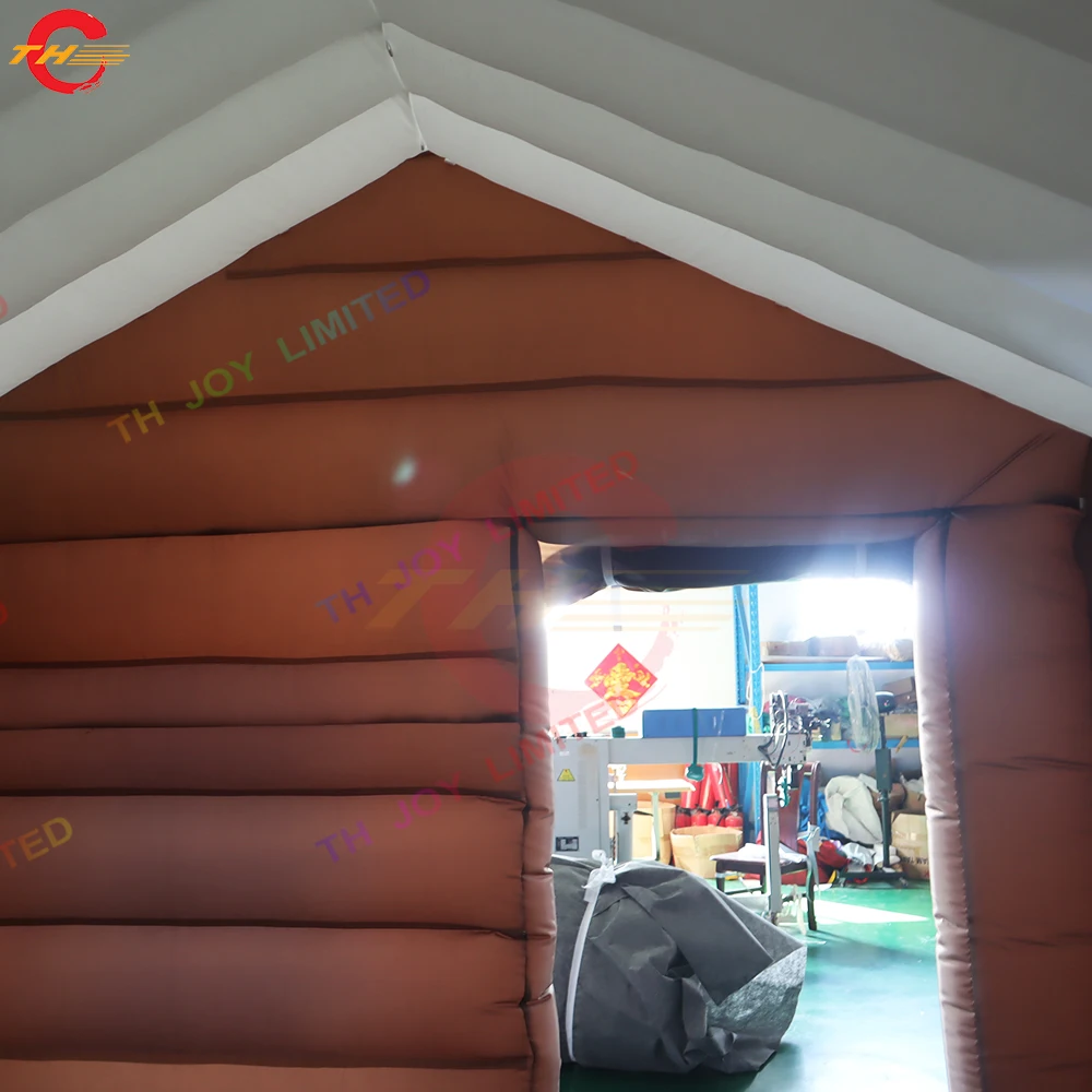 빠른 배송 3x3m 크리스마스 풍선 산타 하우스 풍선 크리스마스 이글루 하우스 (잔디밭 파티 행사용, 무료 송풍기 포함)