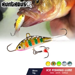 Hunthouse Metal Jig Fishing LureWinter Ice Jigging Hard Bait 8g 14g 20g Sinking Vib Balance Vibration For Bass Tackle