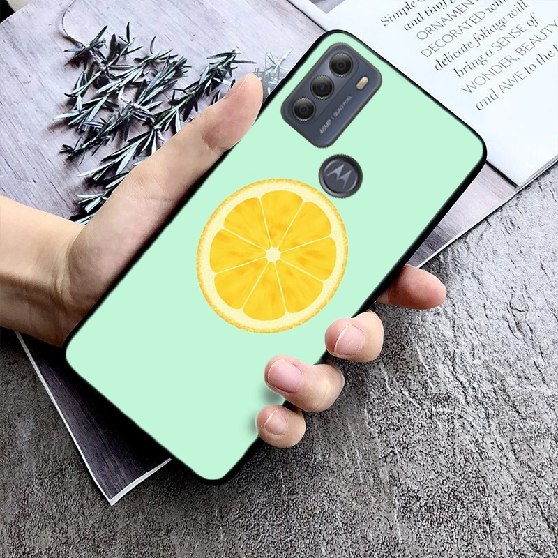 

Orange Fruit Phone Case For Moto G84 G23 G24 G31 G32 G41 G51 G52 G53 G54 G71 G82 G42 G62 G200 G Play G Stylus