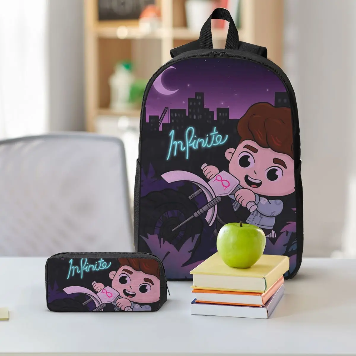 Caylus Zaino Studente Ragazzi Ragazze BookBag Borsa da scuola Borse a tracolla per computer Borsa da pranzo isolata 3ps Astuccio