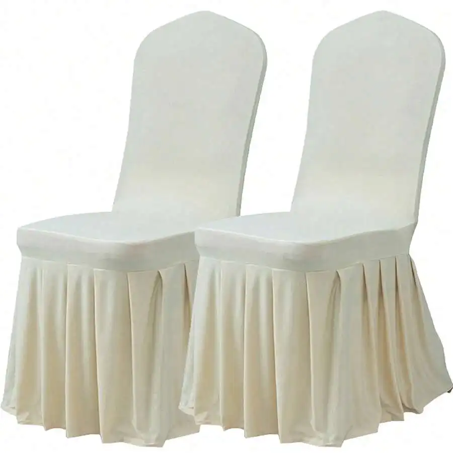 Dimatic Dining Room Chair Covers Set Of 4, Stretch Parsons Slipcovers With Skirt, Super Fit Spandex Chair Seat Protector For Din