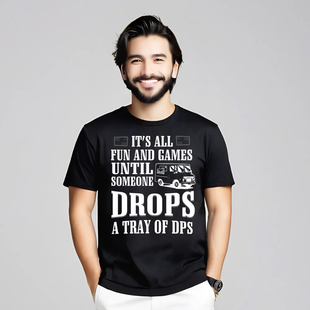 

Letter Drop A Tray Of DPS Tops Tees Dad Graphic Thanksgiving Day Crew Neck 100% Cotton Short Sleeve T Shirt Leisure Tees