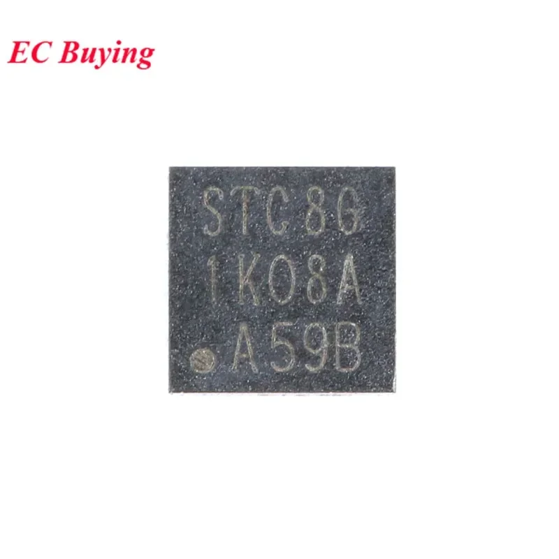 5Pcs/1pc STC8G1K08A STC8G1K08 STC8G1K08A-36I STC 8G1K08A DFN8 1T 8051 Microcontroller MCU IC Controller Chip STC8G1K08A-36I-DFN8