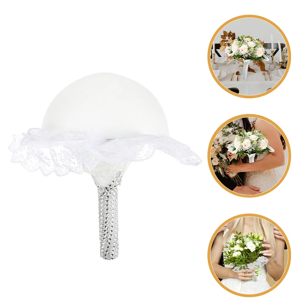 

Bridal Bouquet Foam Holder Wedding Floral Handle for DIY Flower Arrangements Secure Grip Comfortable Carry Ideal for Bride
