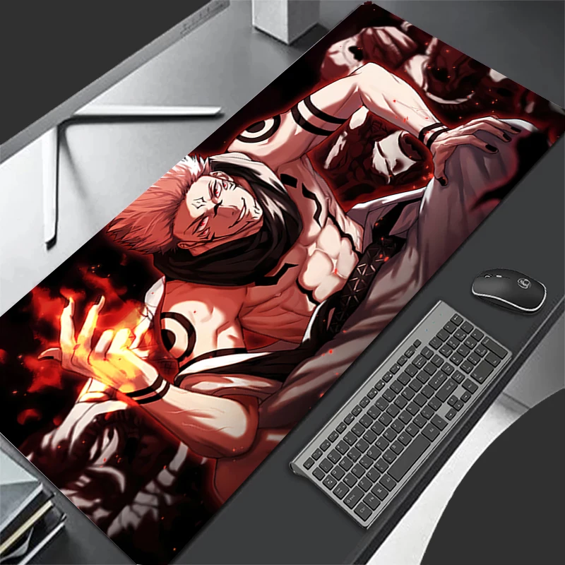 

Anime Mouse Pad jujutsu Kaisen Computer keyboard 900x400 Carpet Large Gaming Accessories XXL Mousepad PC Gamer Desk Mat Table