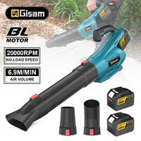 Gisam 20000RPM Brushless Leaf Blower Powerful Handheld Blower for Garden Yard Home Dust Snow Removal For makita 18v battery pins