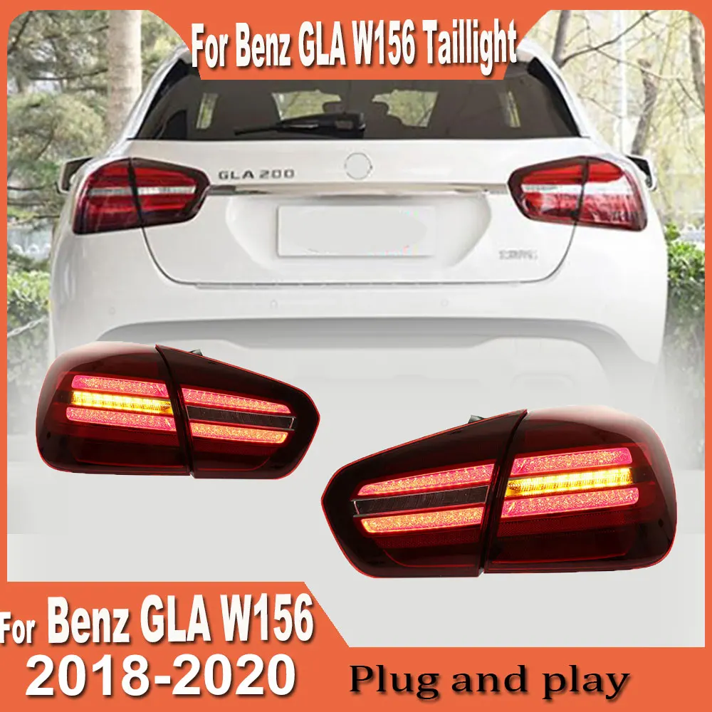 Car Lights For Mercedes-Benz GLA W156 LED Tail Lights 2018 2019 2020 Modified DRL Signal Reverse Taillights Assembly Lamp