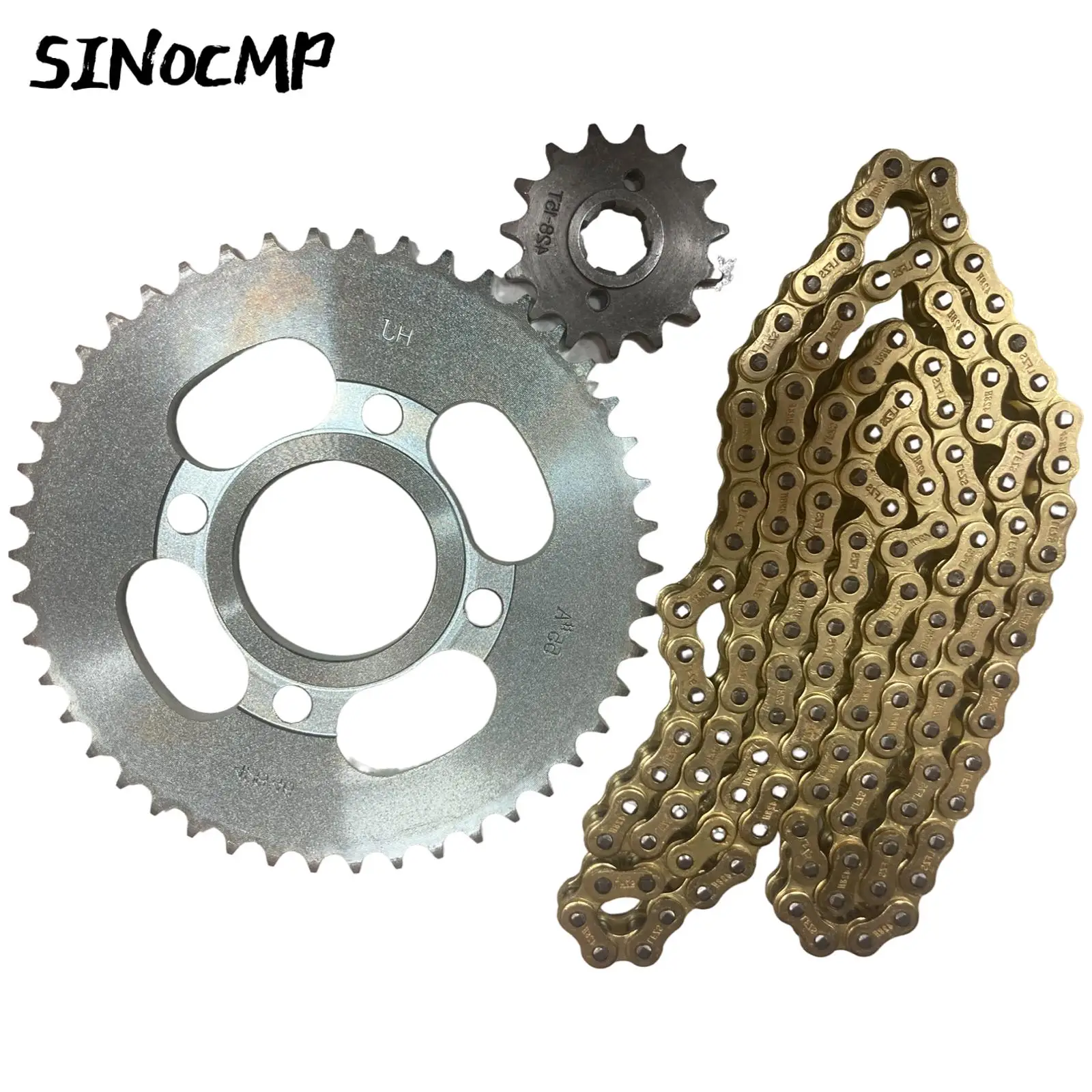 

1 Set Moto Enhanced Drag Chain Kit For Italika Dm 200 46t-15t-428h-132 Motorcycle Chain Wheel Set Motorcycle Parts