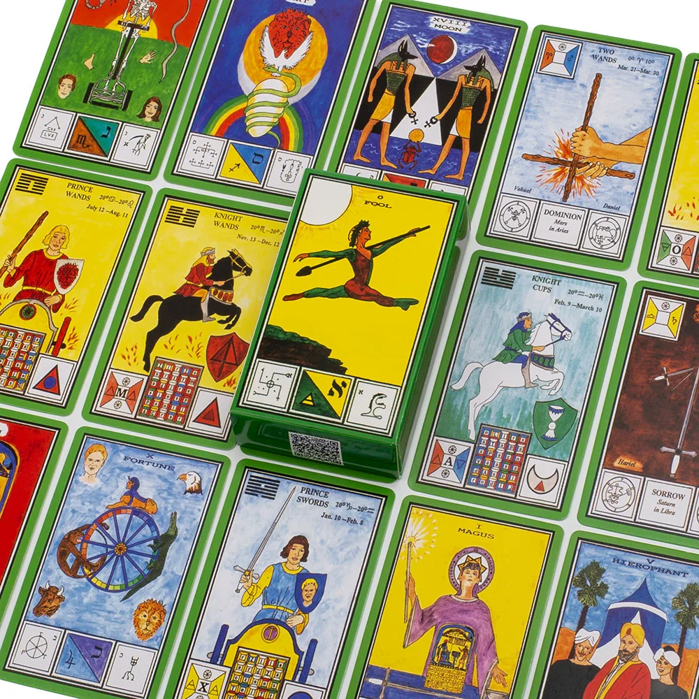 80 Uds. Baraja de Tarot de Visiones en inglés edición de adivinación magia Ceremonial 10,6x6,3 cm juegos de mesa