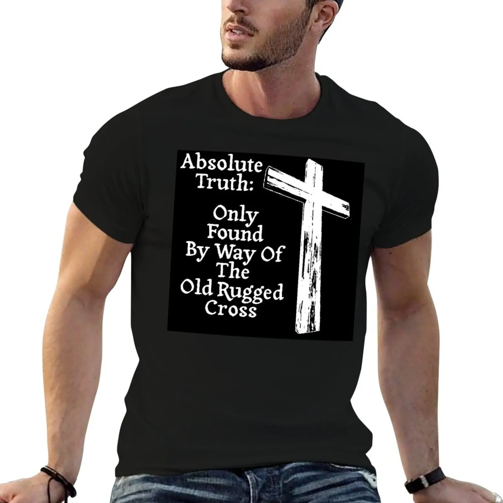 Absolute Truth & The Old Rugged Cross T-Shirt designer shirts oversized t shirt men t shirts