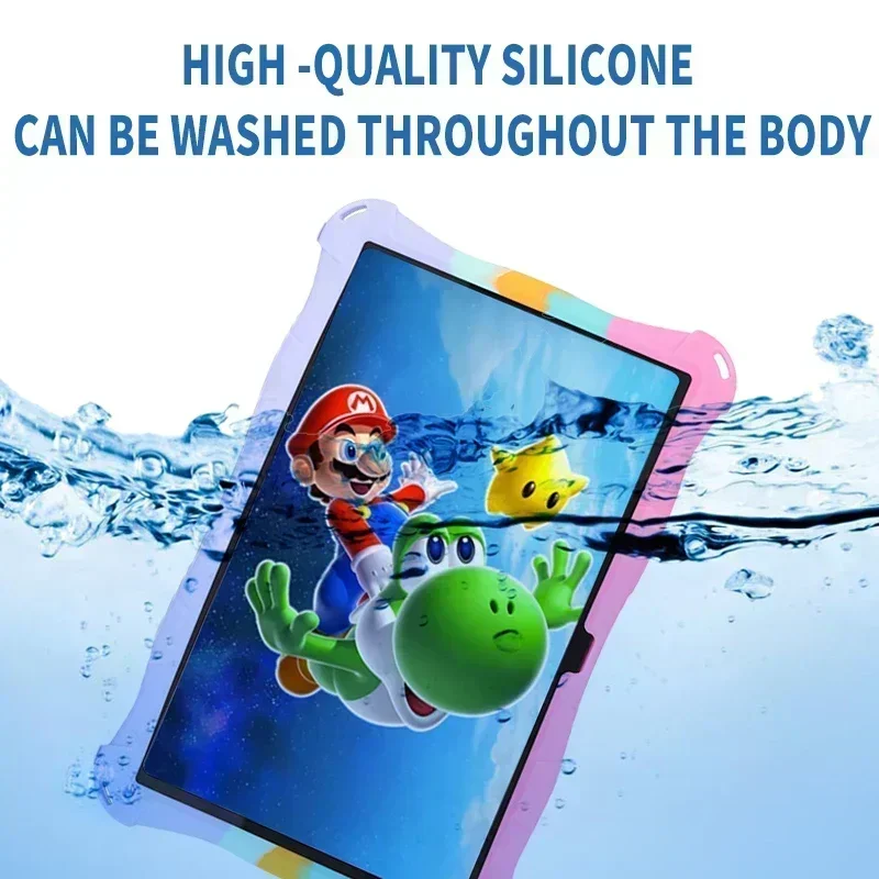 Para Xiaomi Redmi Pad 10,6 "2022 funda suave de silicona con burbujas para niños funda con soporte Xiaomi Redmi Pad SE 11 2023 funda para tableta correa de hombro
