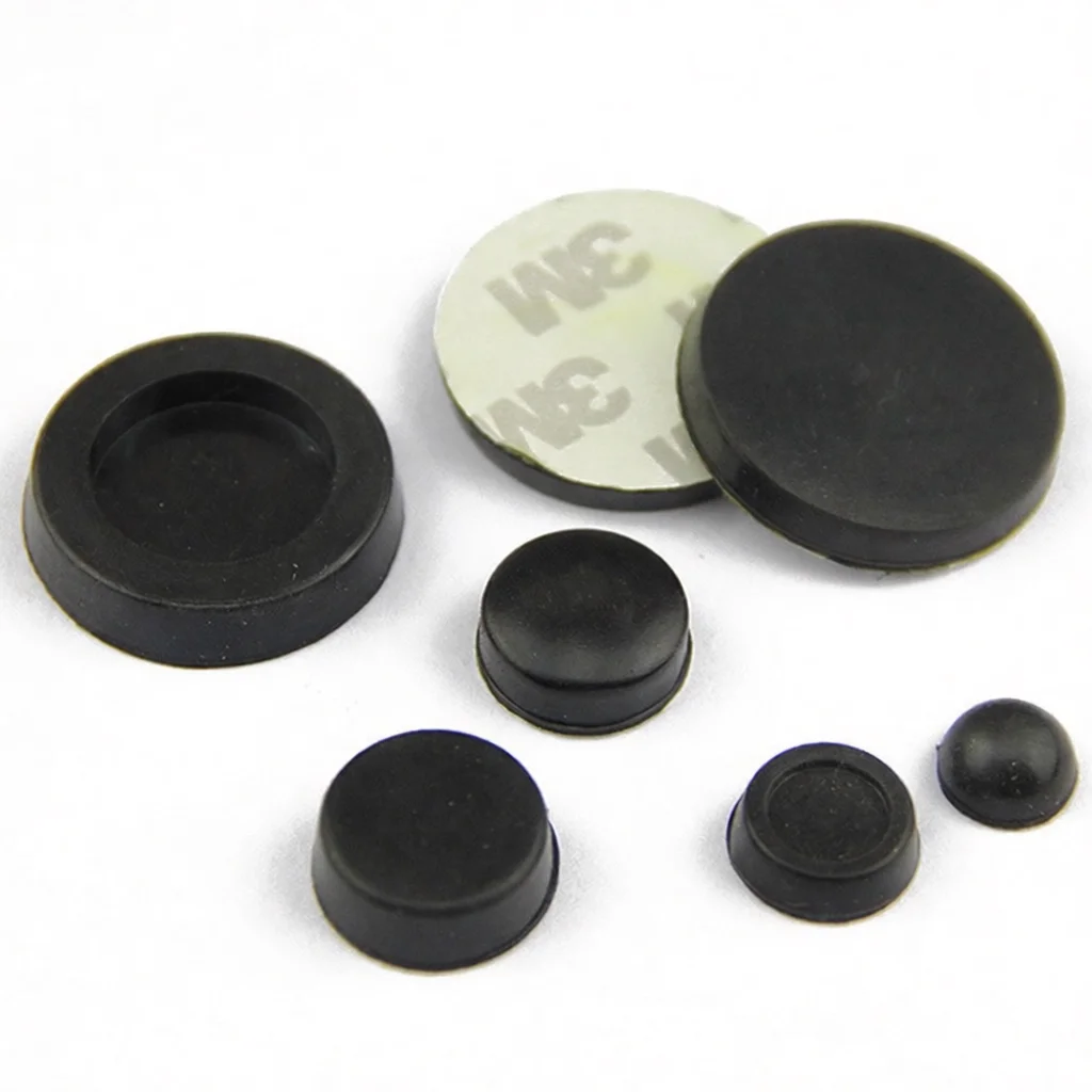 Rubber Bumper Pads Adhesive Backing Shock Absorbing Stopper Silence Cushion Sheet Appliance Leg Support Wear Resistant Gaskets