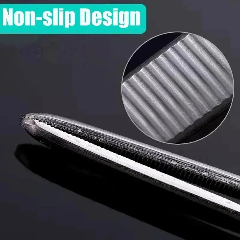 48cm Stainless Steel Aquarium Tweezers Pliers Fish Tank Plant Aquascape Tools Straight Curved Forceps Clip Aquatic Feeding Tongs image 3