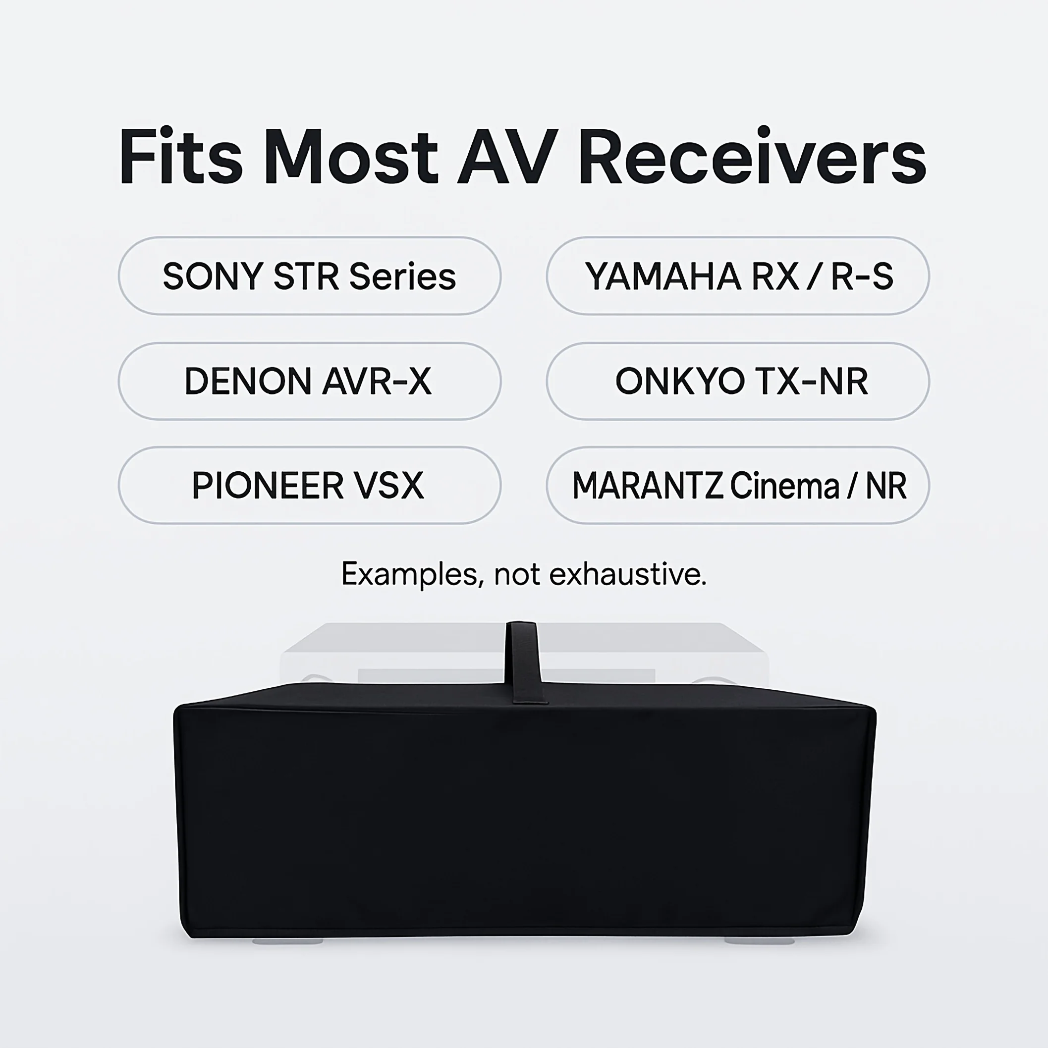 Cost-Effective AV Receiver Dust Cover, Anti-Static Easy-Clean, Compatible with Most Receivers Amplifiers & Stereo Panels