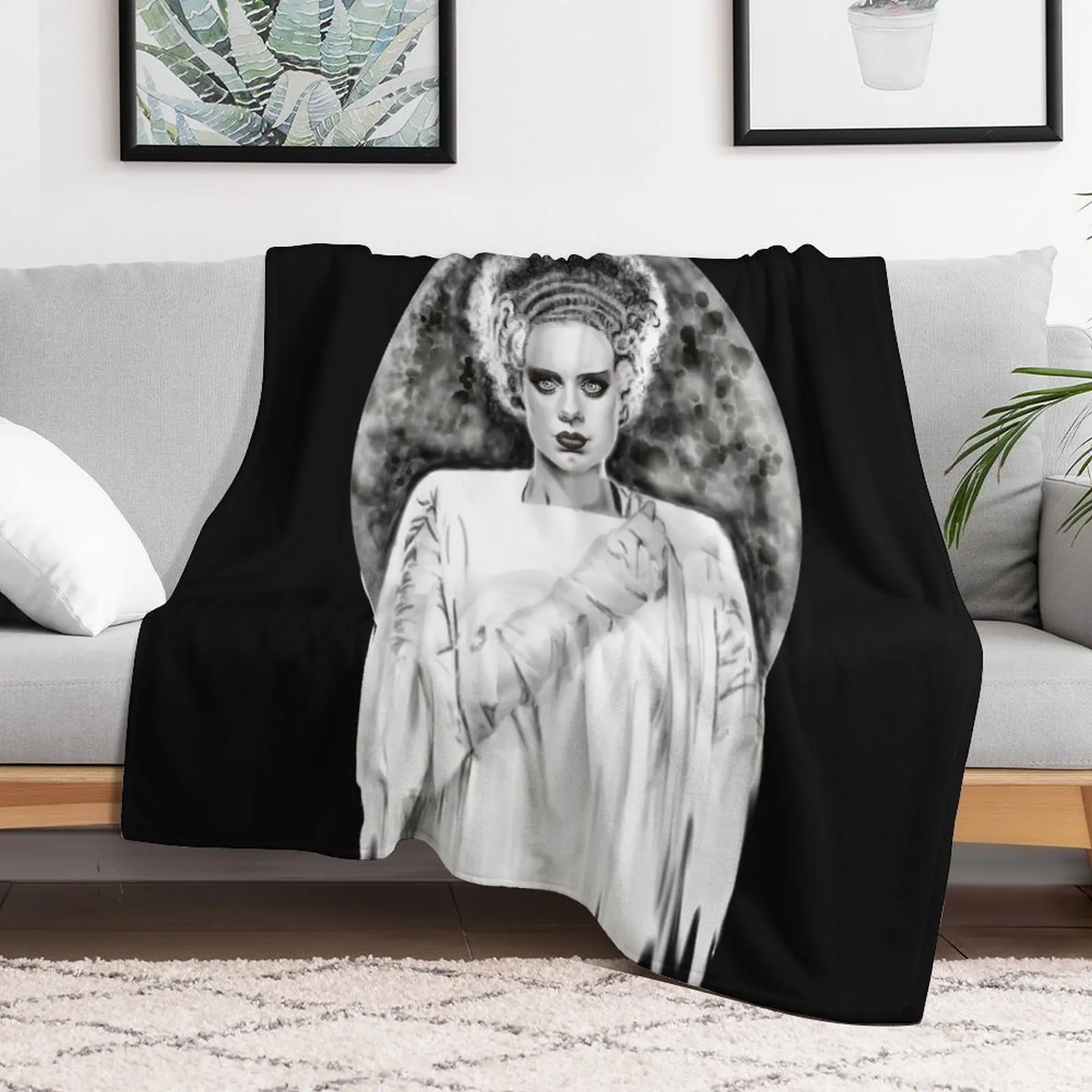 

Frankenstein's Bride Throw Blanket sofa bed manga For Baby Hair Blankets