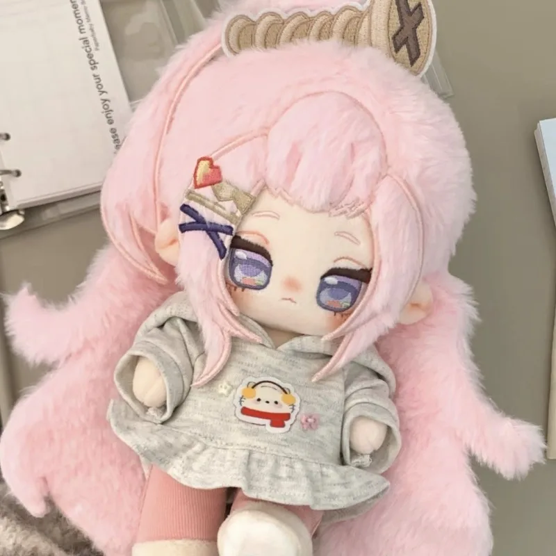 

20-сантиметровая аниме-кукла Айно из игры Genshin Impact, милая мягкая хлопковая кукла с каркасом, мультяшная игрушка для самостоятельной переодевки, подарок для фанатов