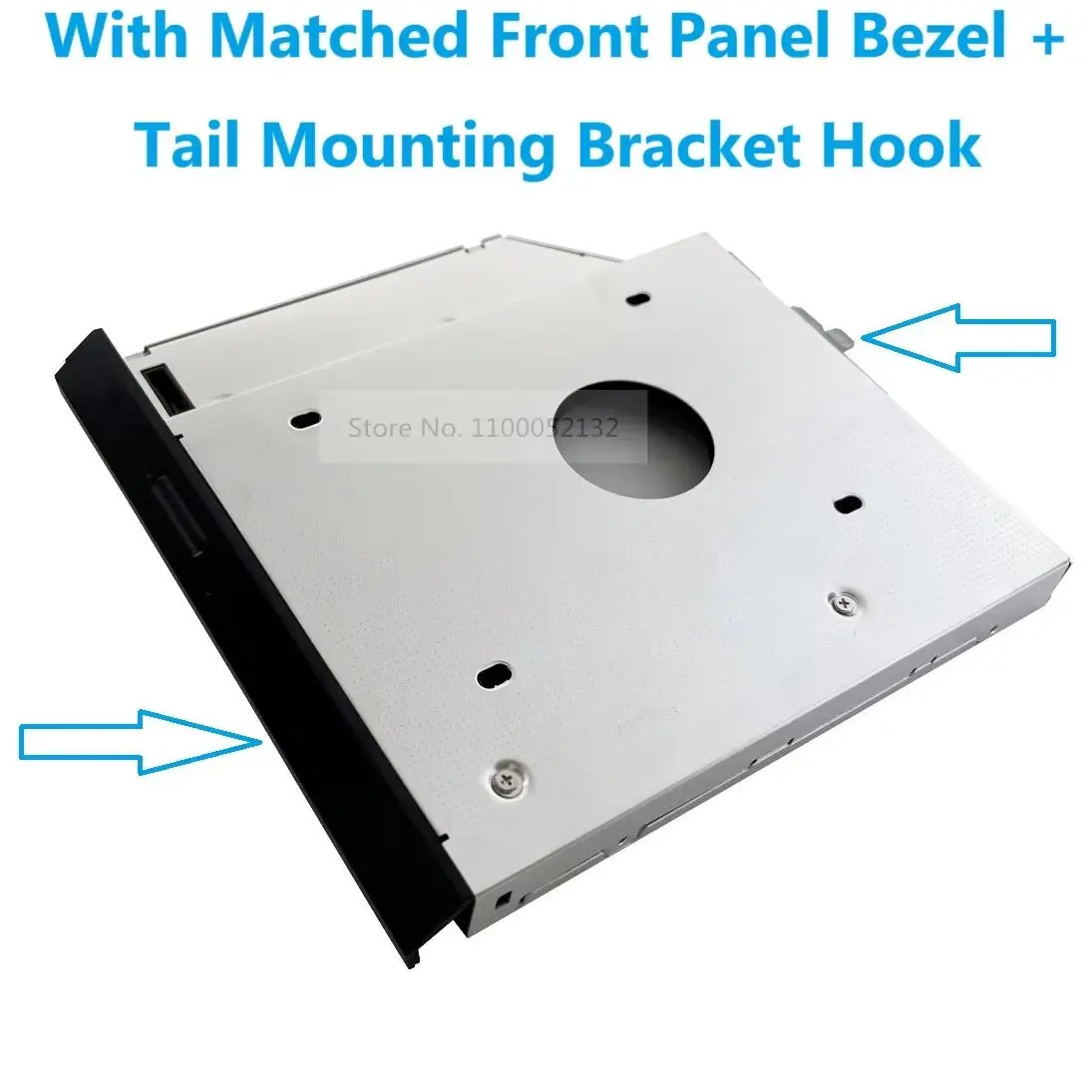 with Bezel Front Panel 2nd Secondary 2.5 HDD Hard Drive Optical bay Caddy Frame Bracket for HP EliteBook 8760w 8770w 8560w 8570w