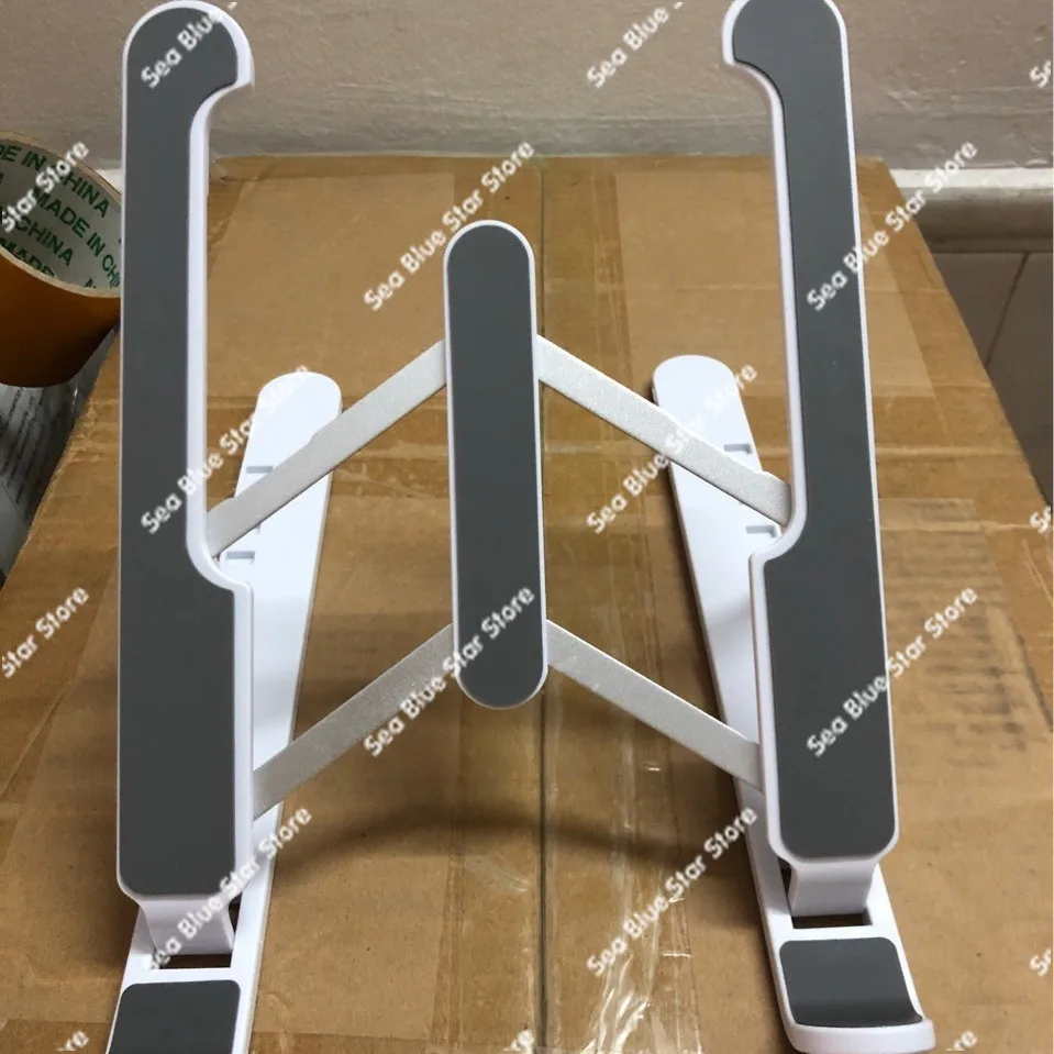 Plastic aluminum alloy cooling base lifting foldable 7-speed bracket laptop bracket