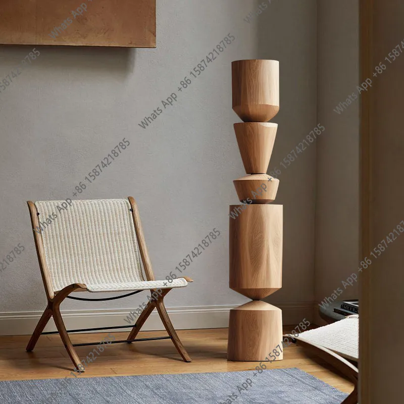 

Endless pillars, wood carvings, floor-to-ceiling sculptures, sales offices, corner decorations solid wood art ornaments