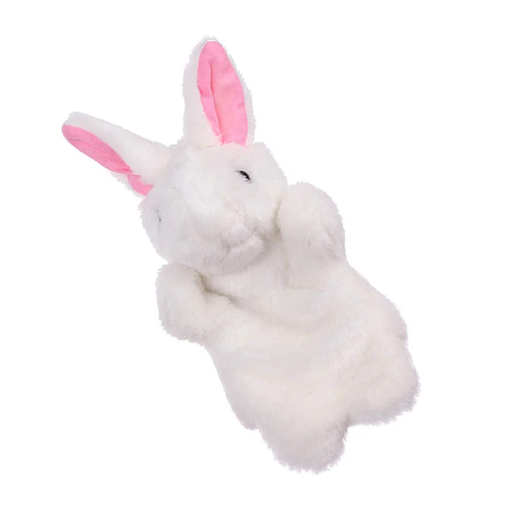 Plush Toy Rabbit Hand Puppets Chinese New Year Kids Storytelling for Babies Stuffed Animal Toddler