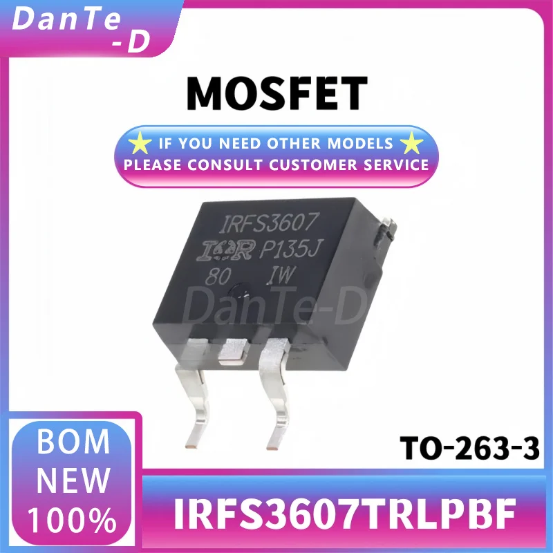 IRFS3607TRLPBF TO-263-3 N-Channel 75V 80A SMD MOSFET หลอดของแท้