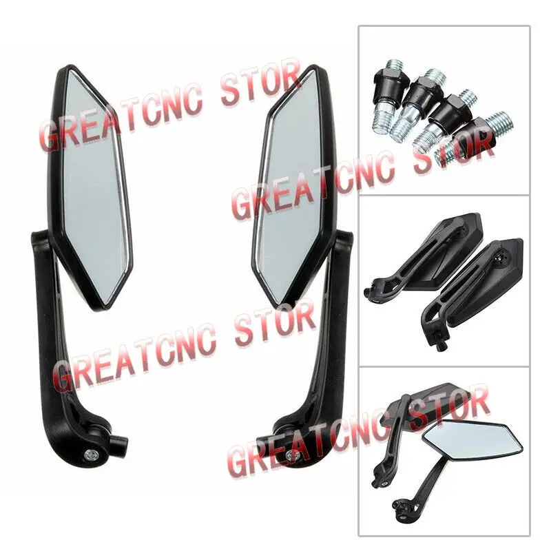 Bike Rear View Mirror Reflector Adjustable Rotatable Handlebar Mirror Clear Rearview Electric Scooter Cycling Bicycle Accessory