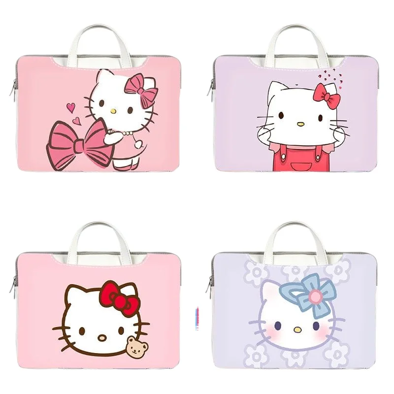 

Cute Hello Kitty Disney Lilo & Stitch Laptop Bag Notebook Bag Briefcase Office Travel Business Computer Handbag Christmas Gift