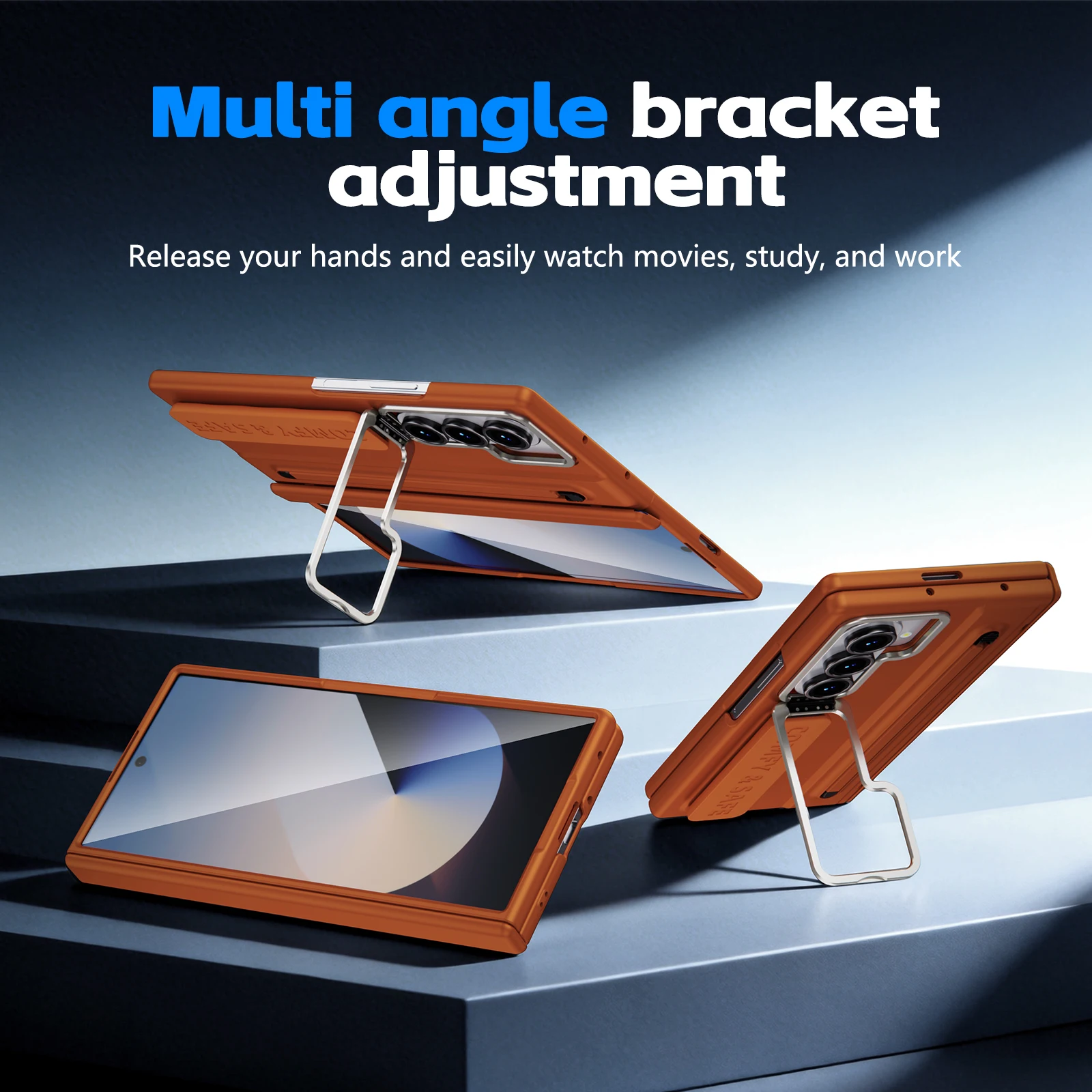 Business Integrated Built-in Screen Protector Phone Case for Samsung Z Fold 8 Ultra 7 6 5 4 Shockproof With Pen Slot Cover view 5