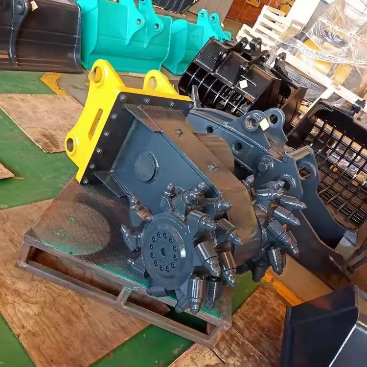 High Efficiency Excavator Drum Cutter Rotary Milling Head for Hard Rock Mini Digger Accessories for SaleConstruction Machinery